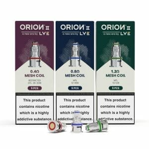 LVE Orion II Coils in 1.2 0.8 and 0.4 ohm resistances