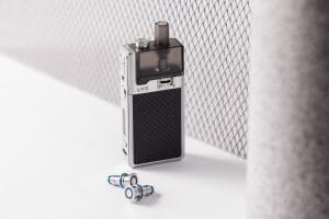 A silver LVE Orion II with Textured Carbon Panels and two MLT coils