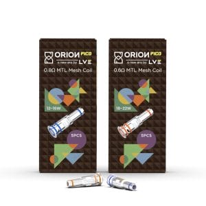 Orion Pico Coils in Retail Boxes. 0.6ohm and 0.8 ohm